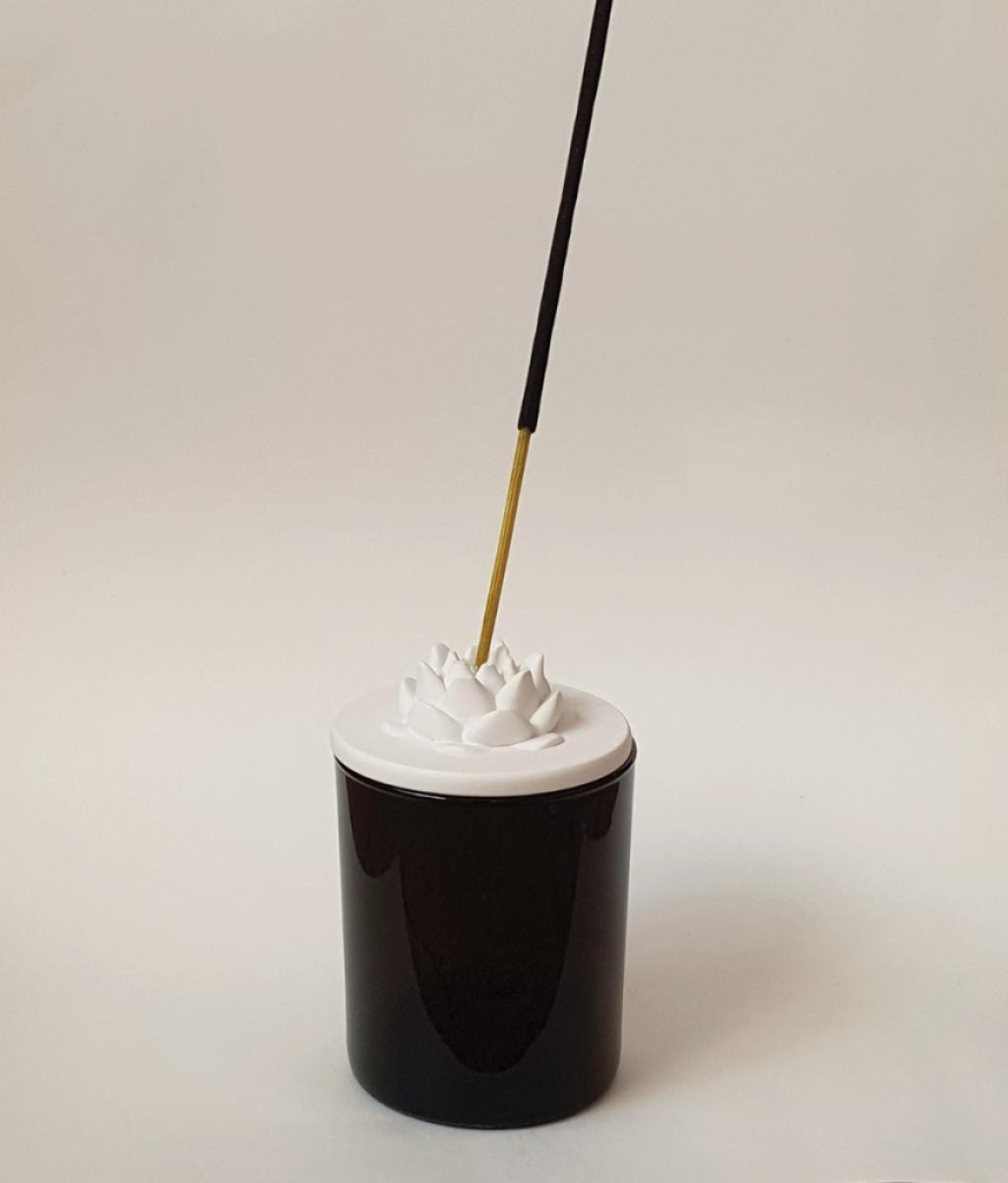 Силиконовая форма Крышка Istanbul 190 с лотосом (держатель для благовоний)