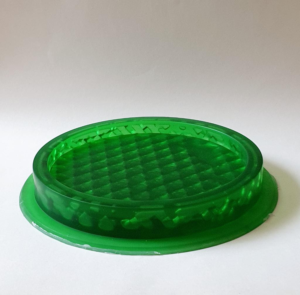 Модель для заливки силиконом  Поднос круг15