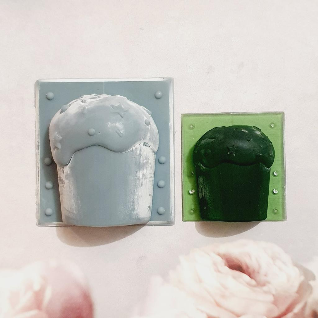 Модель для заливки силиконом "Кулич" с основой и раздельными опалубками