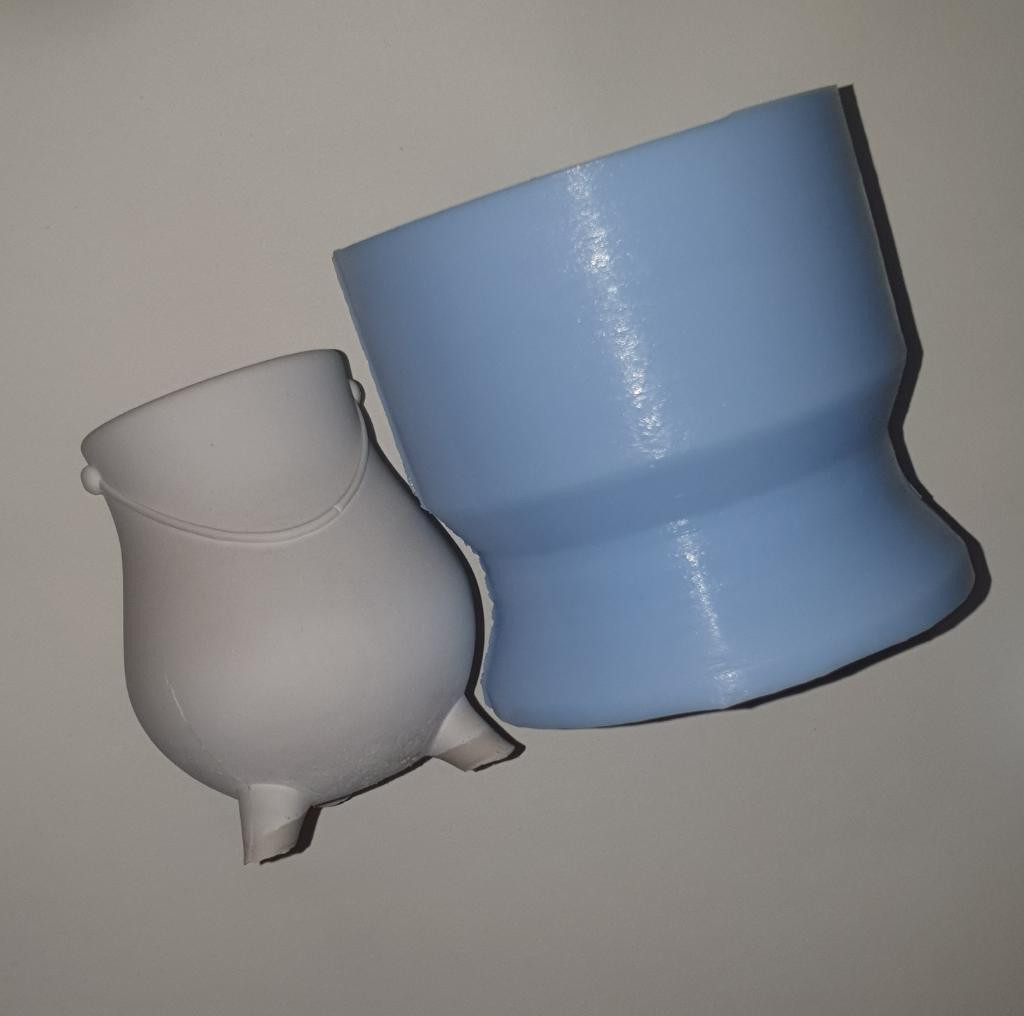 Силиконовая форма Котелок удлинённый с крышкой