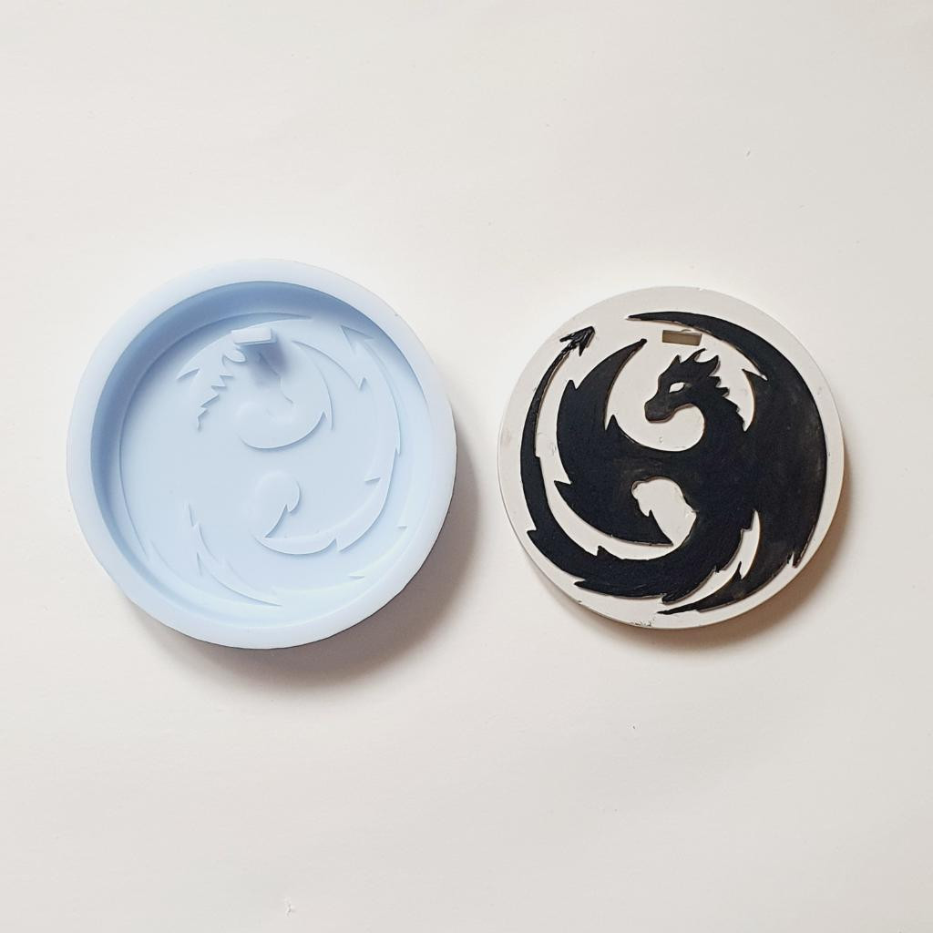 Силиконовая форма саше Силуэт дракона