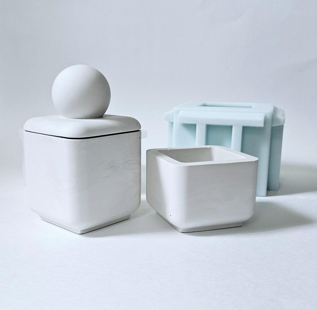 Силиконовая форма стакан Мягкая шкатулка 100