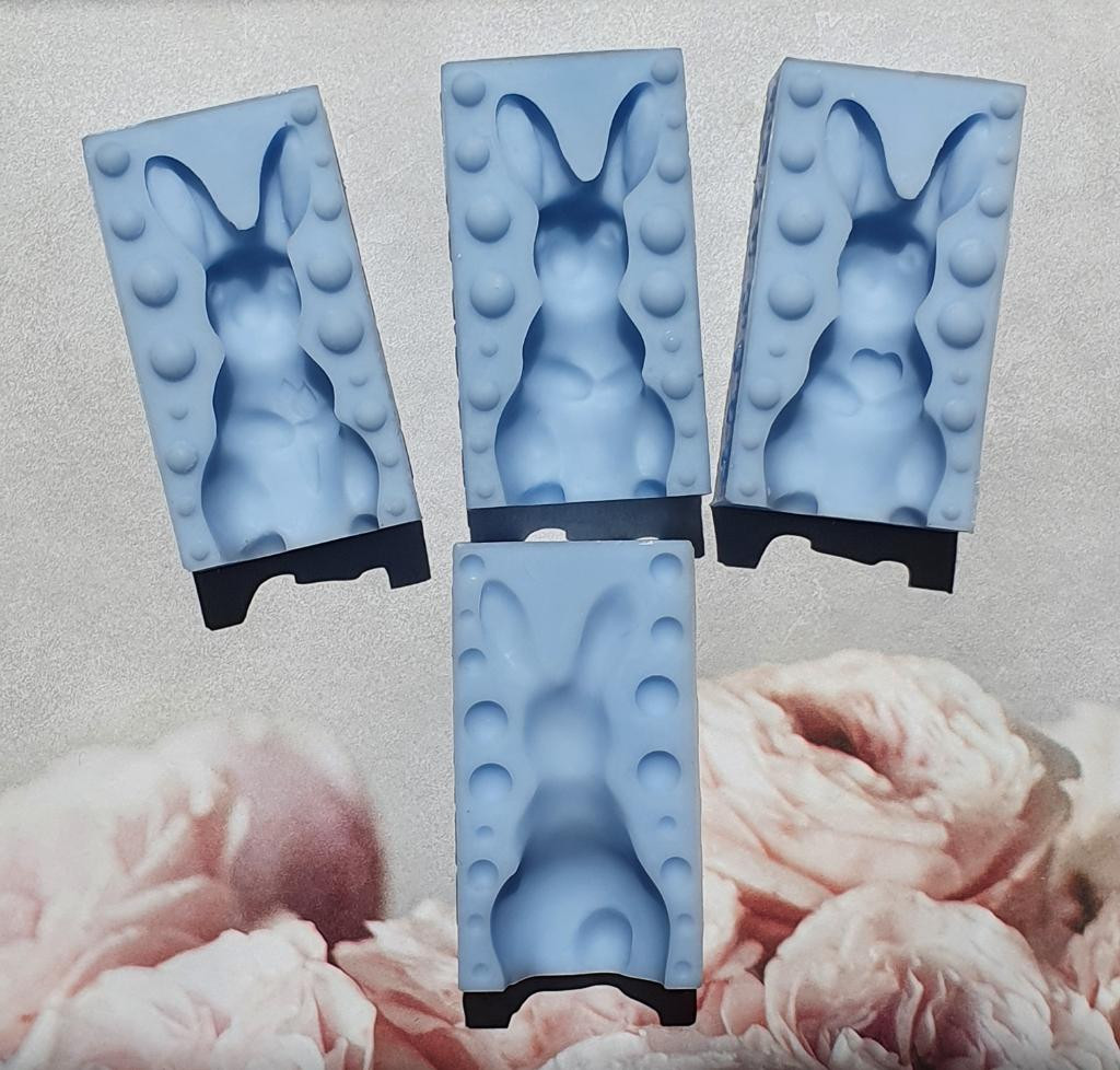 Силиконовая форма Зайчик 3-в-1