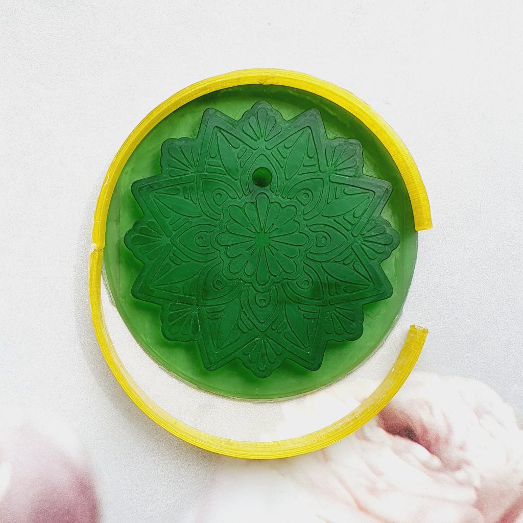 Модель для заливки силиконом Саше Мандала цветок с уже готовой основой и разборными опалубками