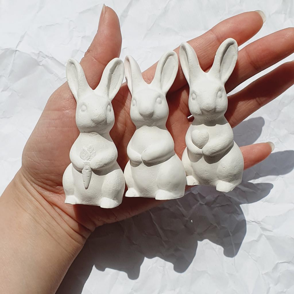 Раскраска из гипса Зайчик