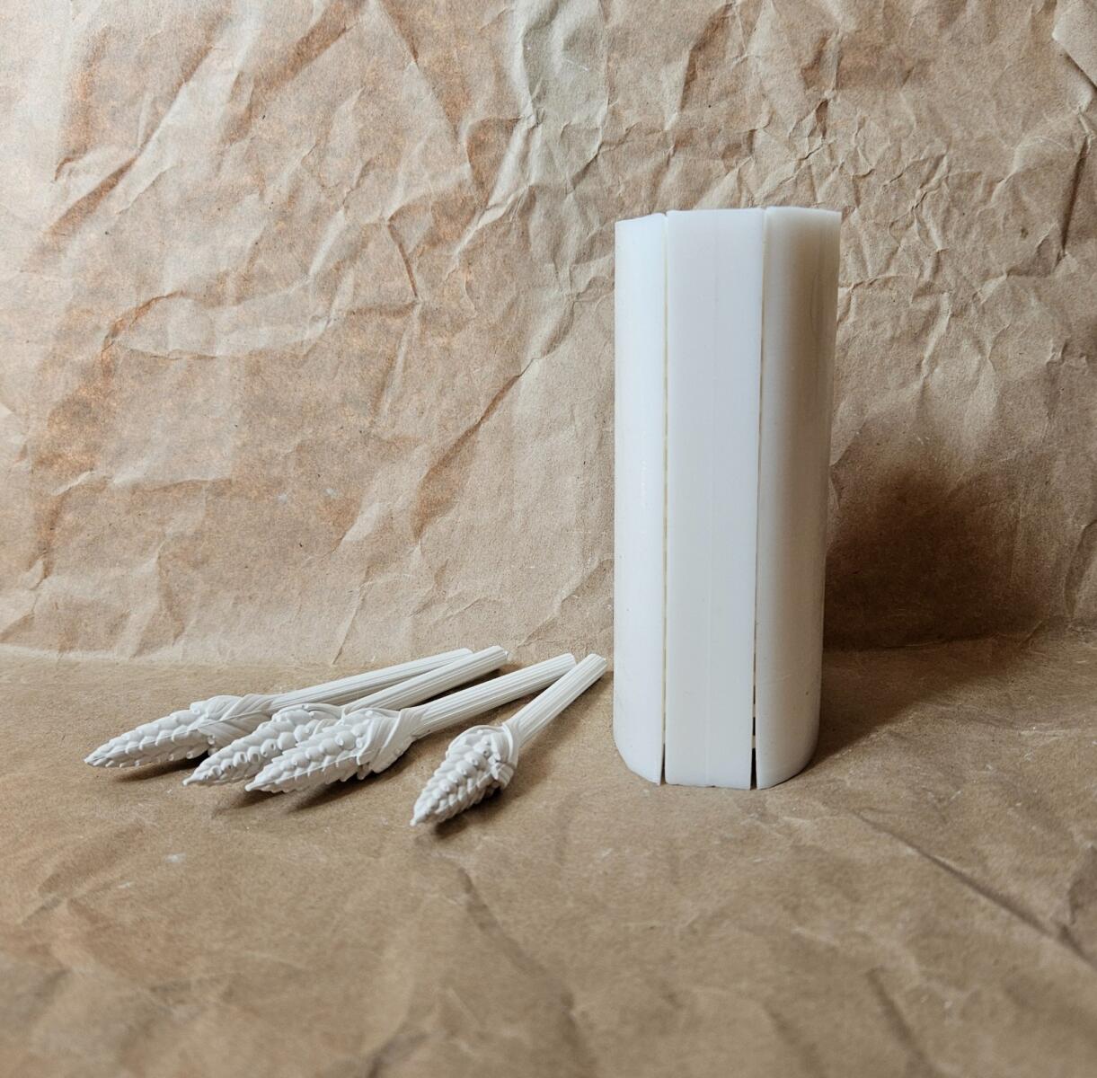 Силиконовая форма палетка бентосвеча Пшеница