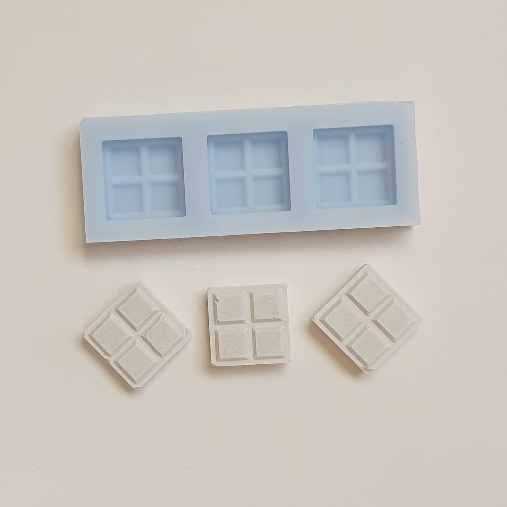 Силиконовая форма Палетка шоколадки мини 3 шт