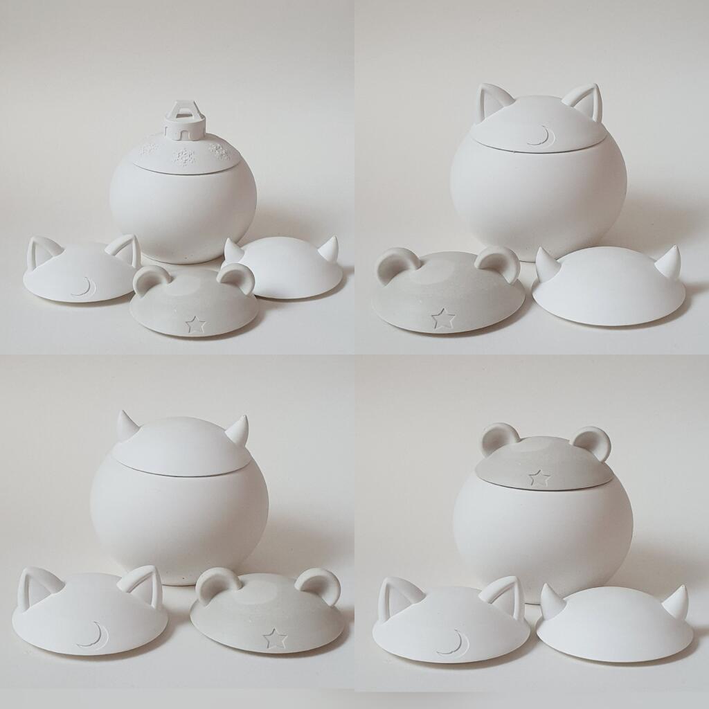 Силиконовая форма стакан Шар ушки-рожки