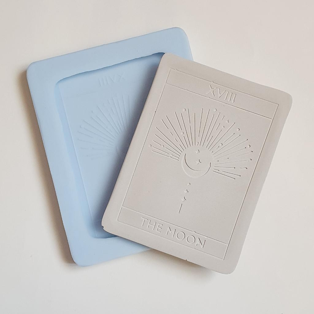 Силиконовая форма поднос (подставка) Карта Луна