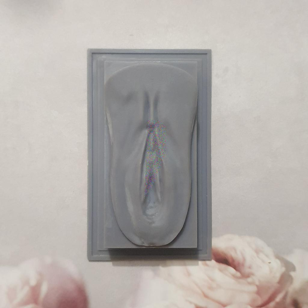 Модель для заливки силиконом "Вагина прямоугольная" с уже готовой основой и опалубкой.