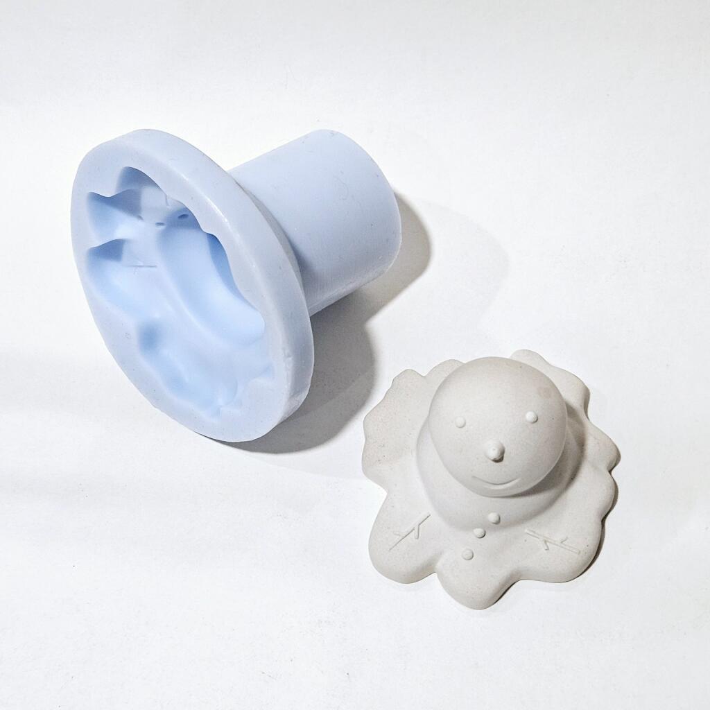 Силиконовая форма Таящий снеговик