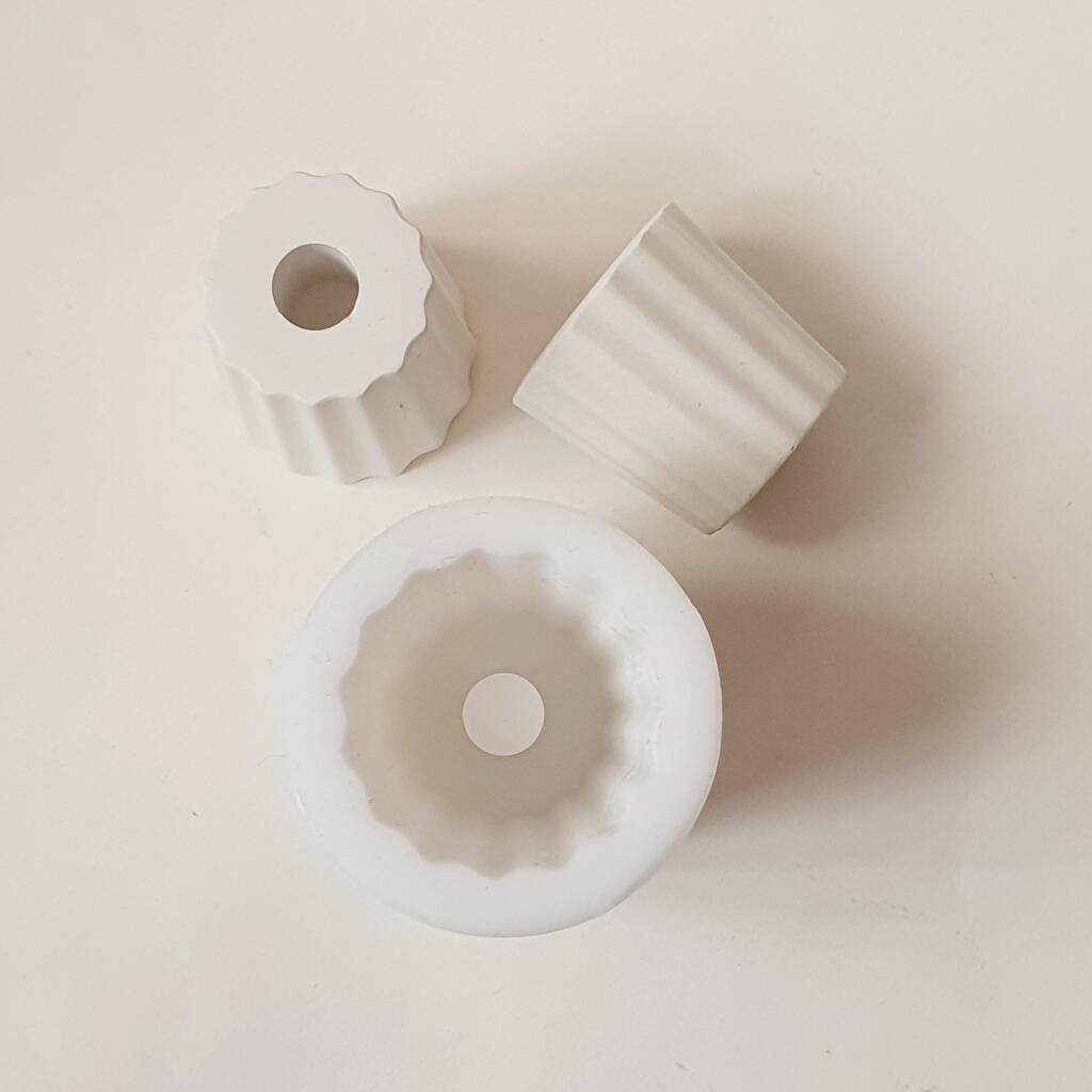 Силиконовая форма подсвечник Линии 5 см