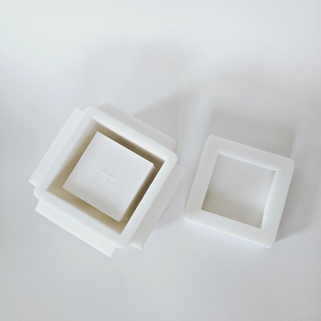 Силиконовая форма стакан Квадрат 218