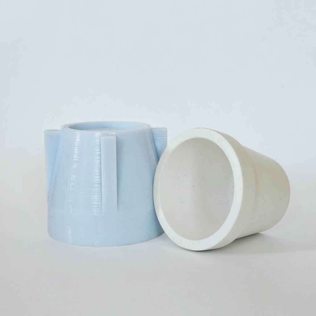 Силиконовая форма стакан Горшок