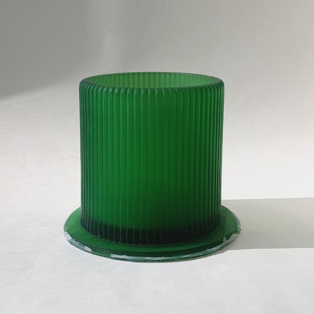 Модель для заливки силиконом Кашпо с полосками 192