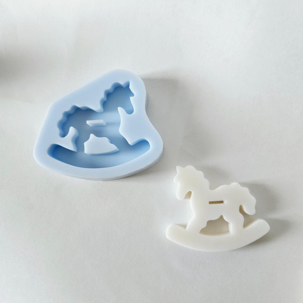 Силиконовая форма саше Лошадка-качалка