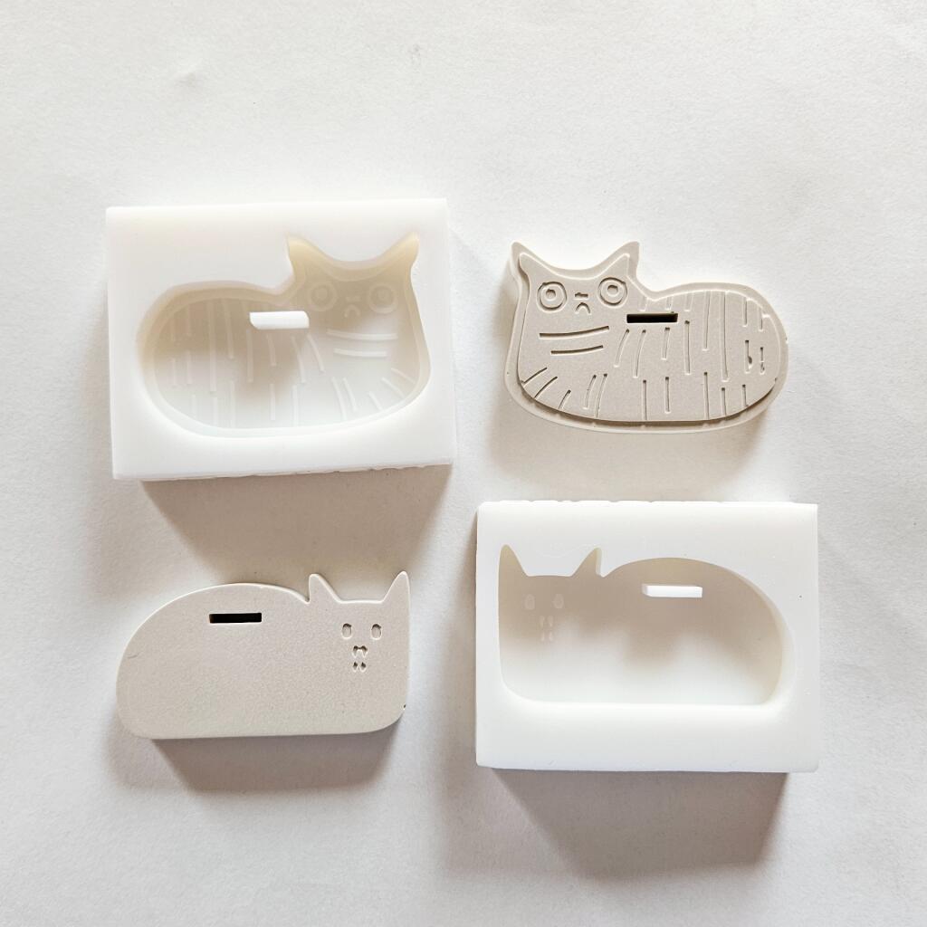 Силиконовая форма саше Котик
