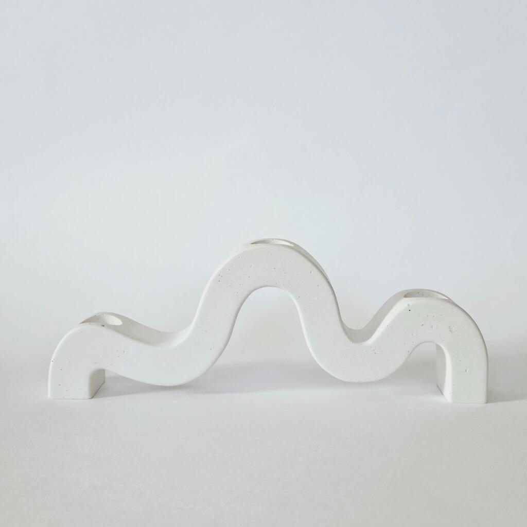 Силиконовая форма подсвечник Волна