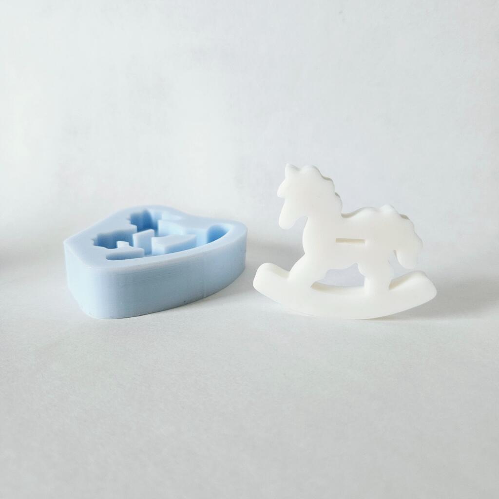 Силиконовая форма саше Лошадка-качалка