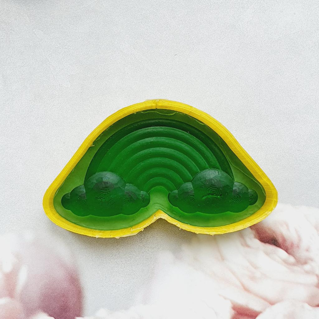 Модель для заливки силиконом Радуга с уже готовой основой и разборными опалубками