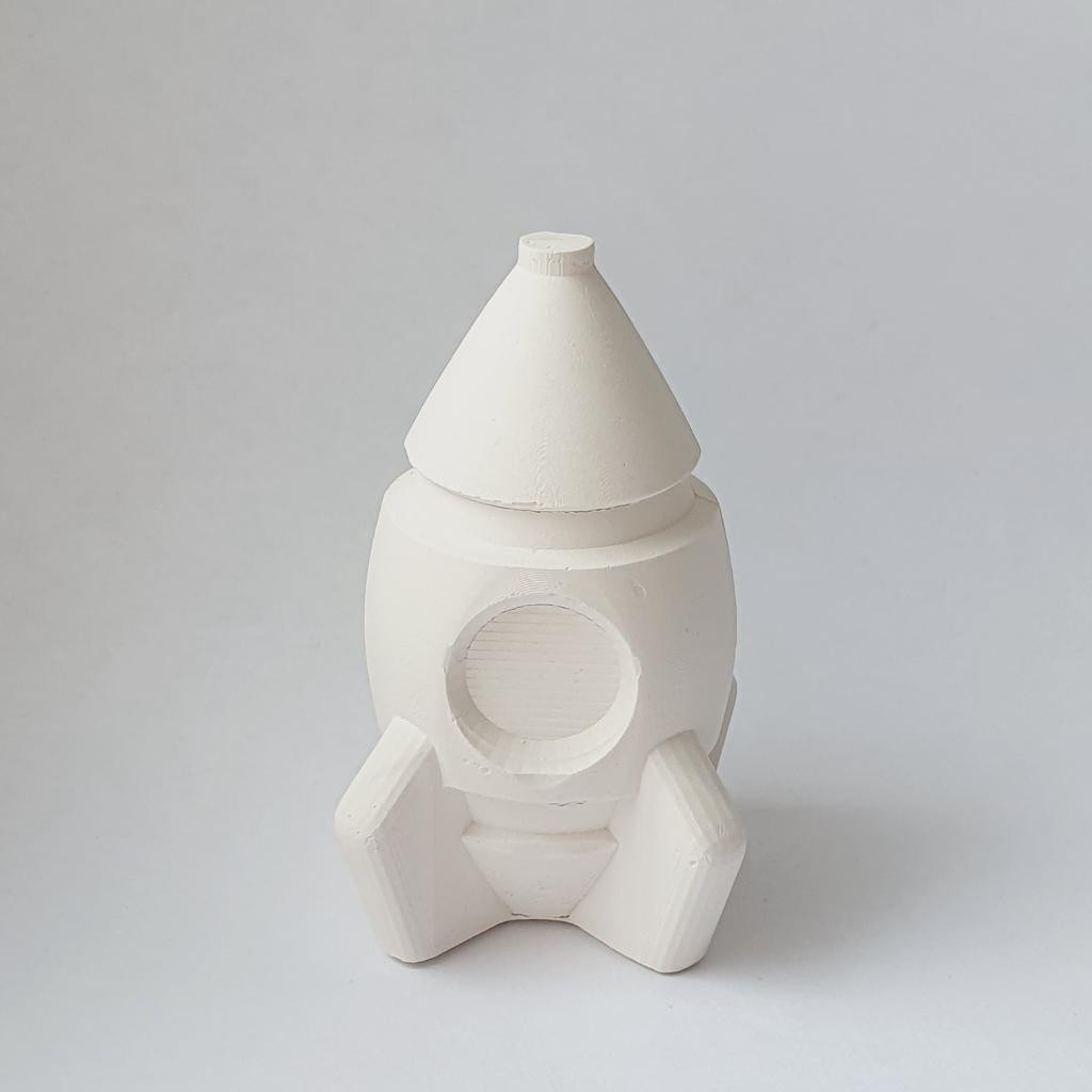 Раскраска из гипса Ракета