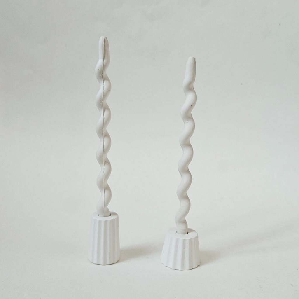 Силиконовая форма подсвечник для бентосвечи Линии