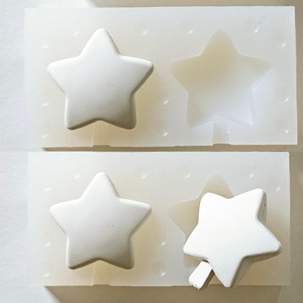 Силиконовая форма бентосвечи палетка Звёздочки