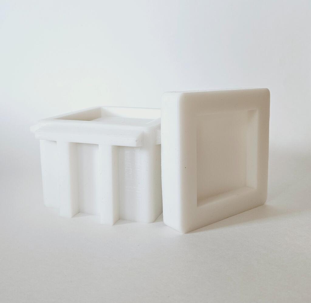 Силиконовая форма стакан Квадрат 218