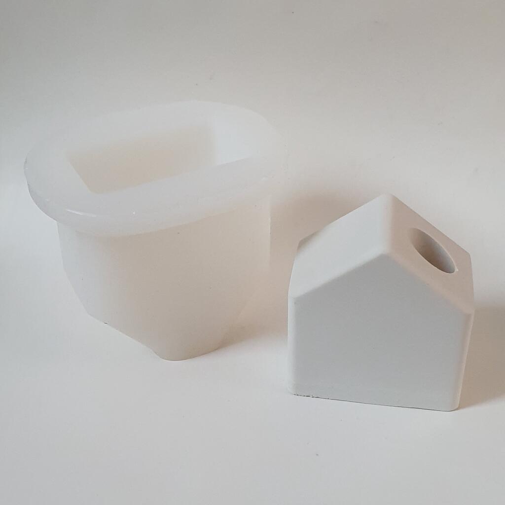 Силиконовая форма подсвечник Домик