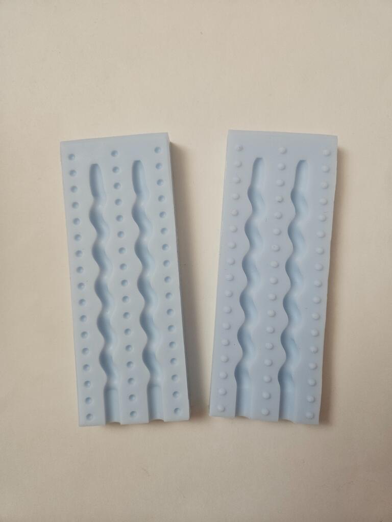 Силиконовая форма бентосвечи палетка Змейка