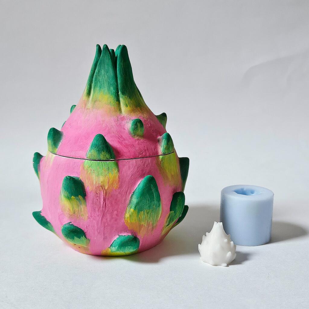 Силиконовая форма стакан Питахайя (dragon fruit)