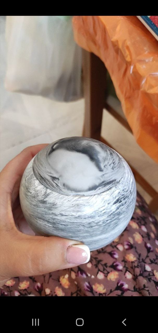 Крышка для кашпо Шар из Али, а еще она подходит для кашпо Hyggee Цилиндр S (150 мл)