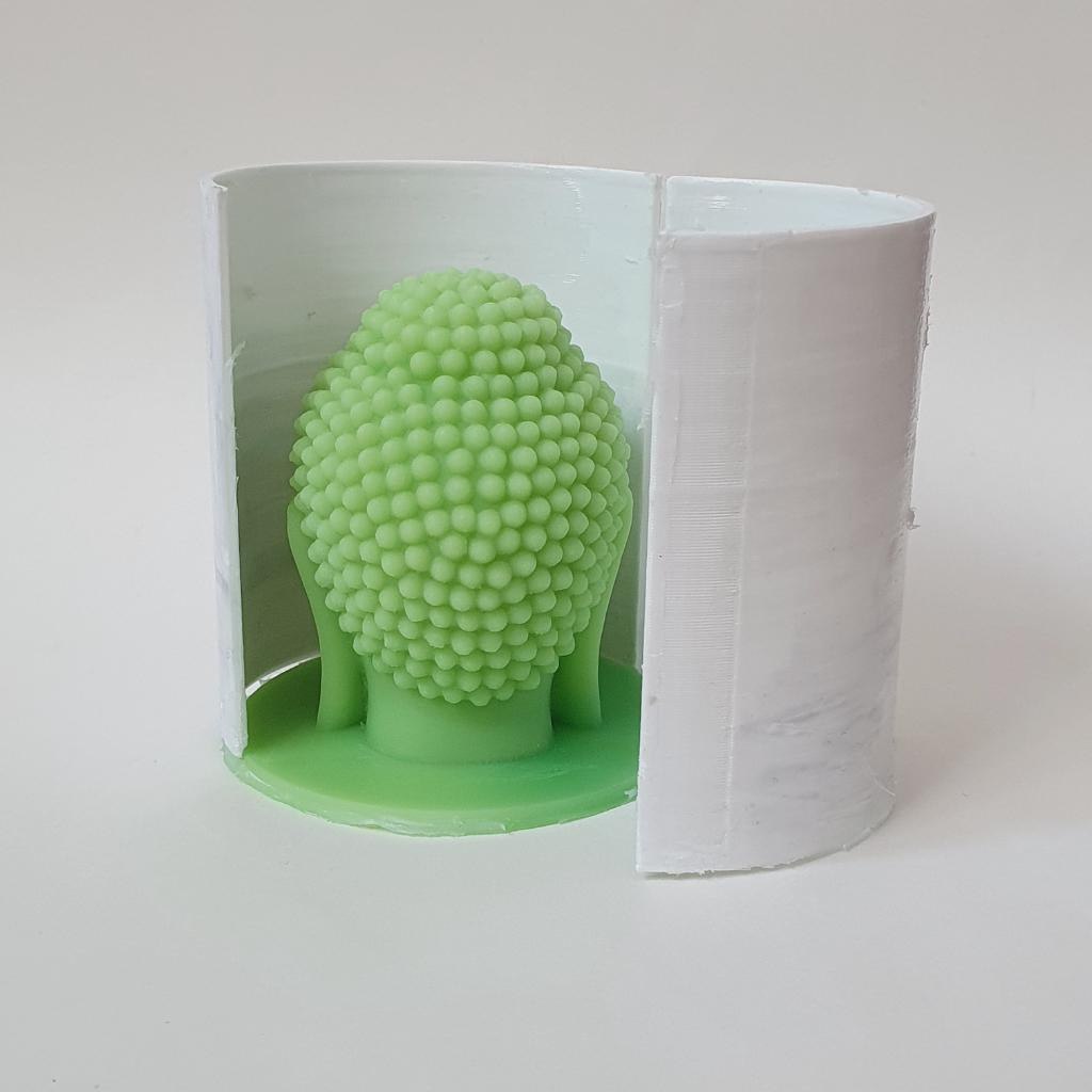 Силиконовая форма  Будда с отверстием для благовония