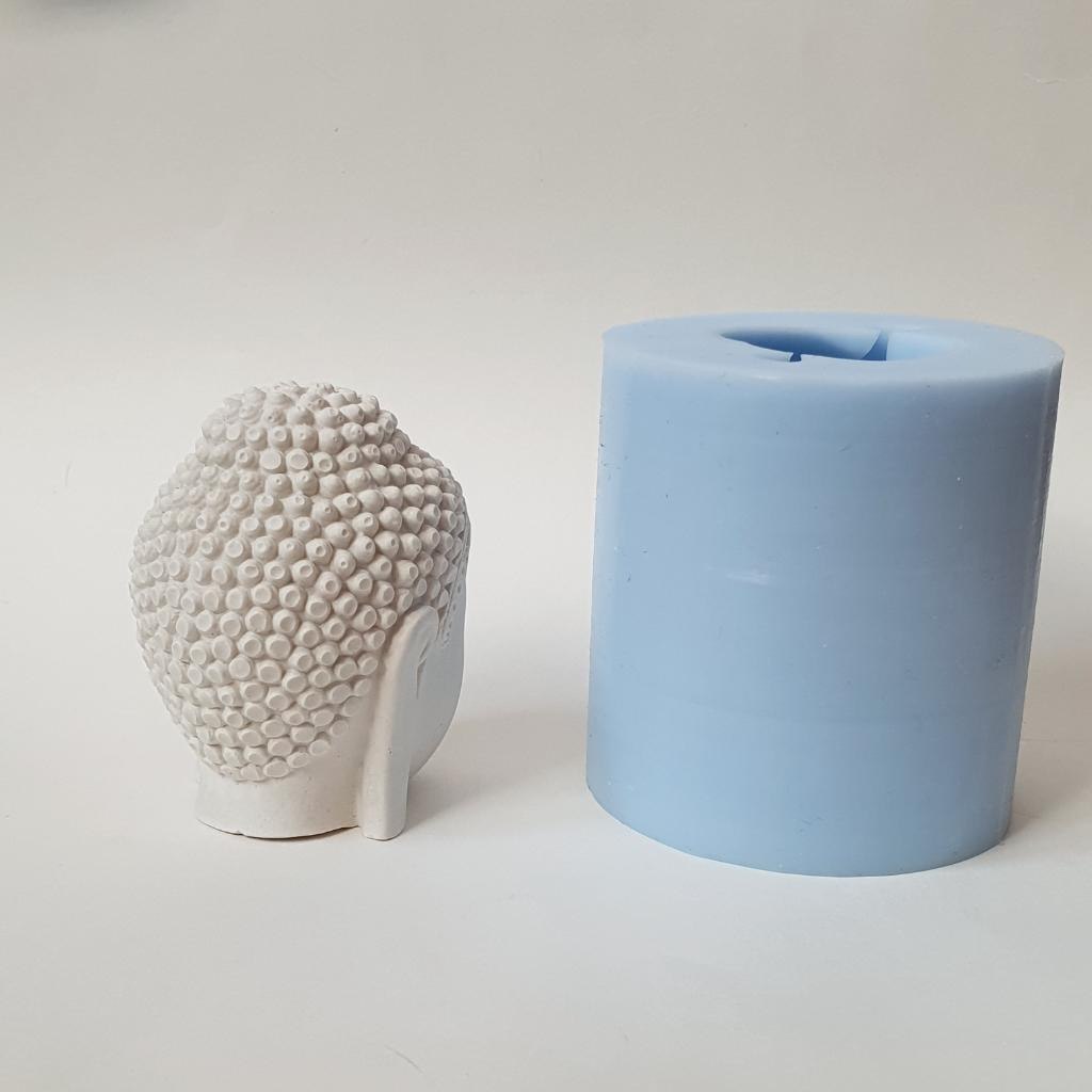 Силиконовая форма  Будда с отверстием для благовония