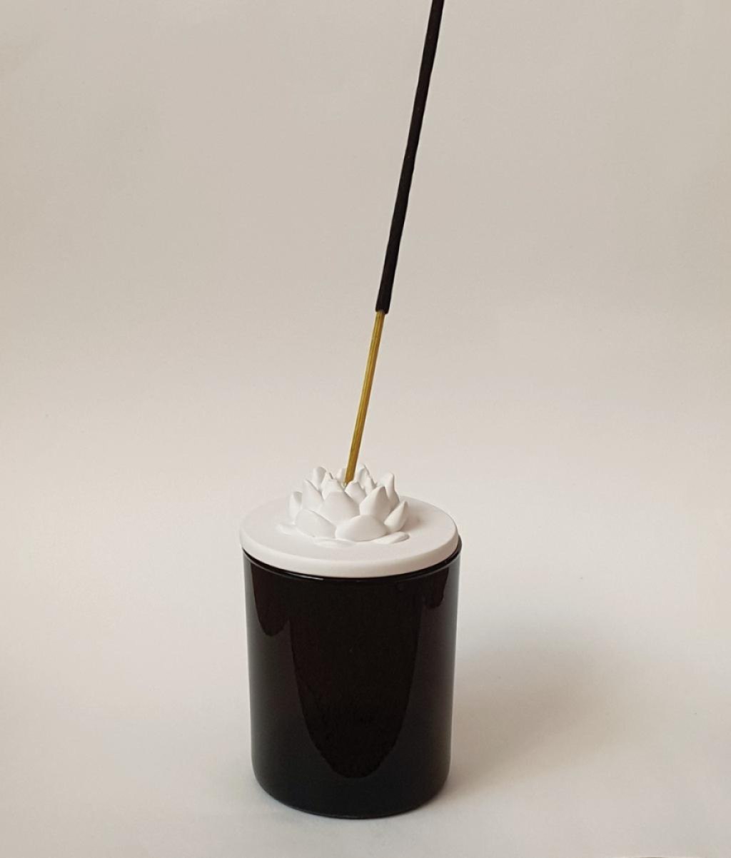 Силиконовая форма  Крышка Istanbul 190 с лотосом (держатель для благовоний)