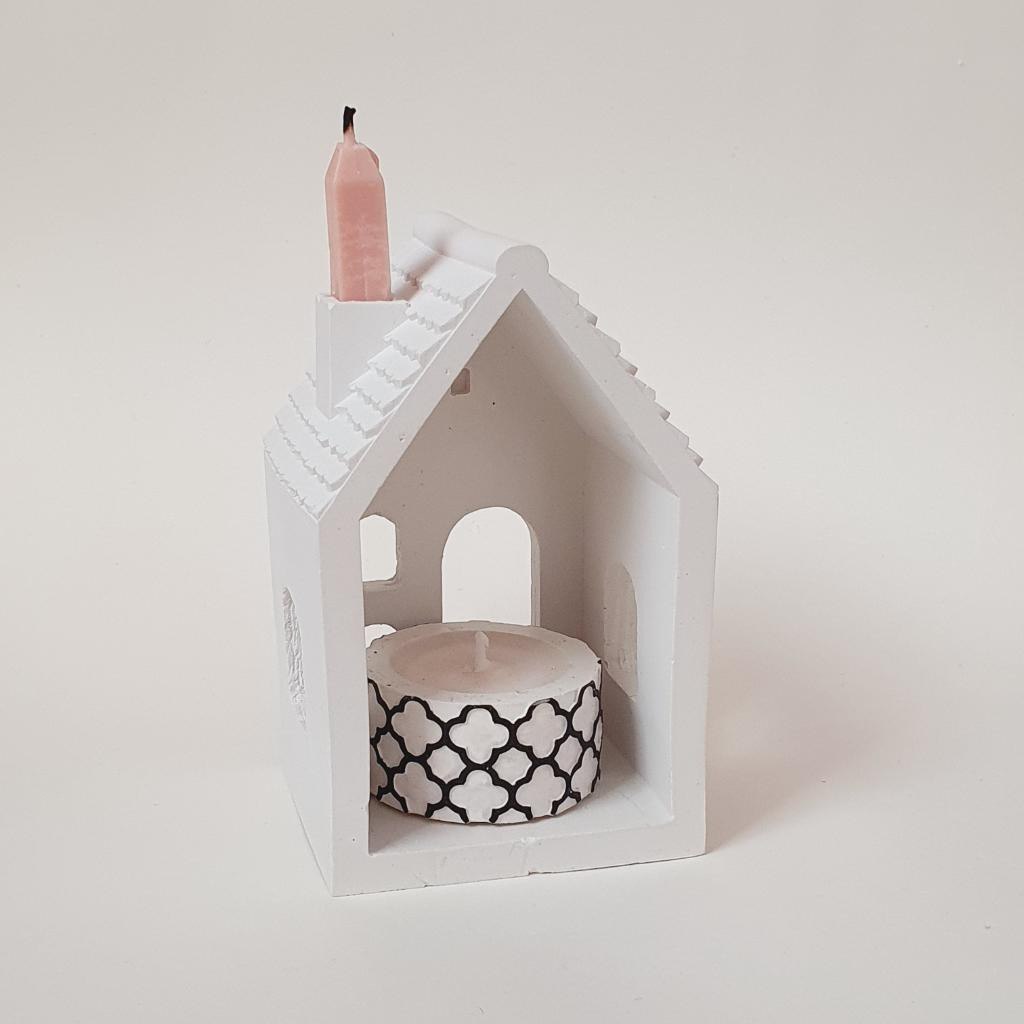 Силиконовая форма  Домик и мини свечка