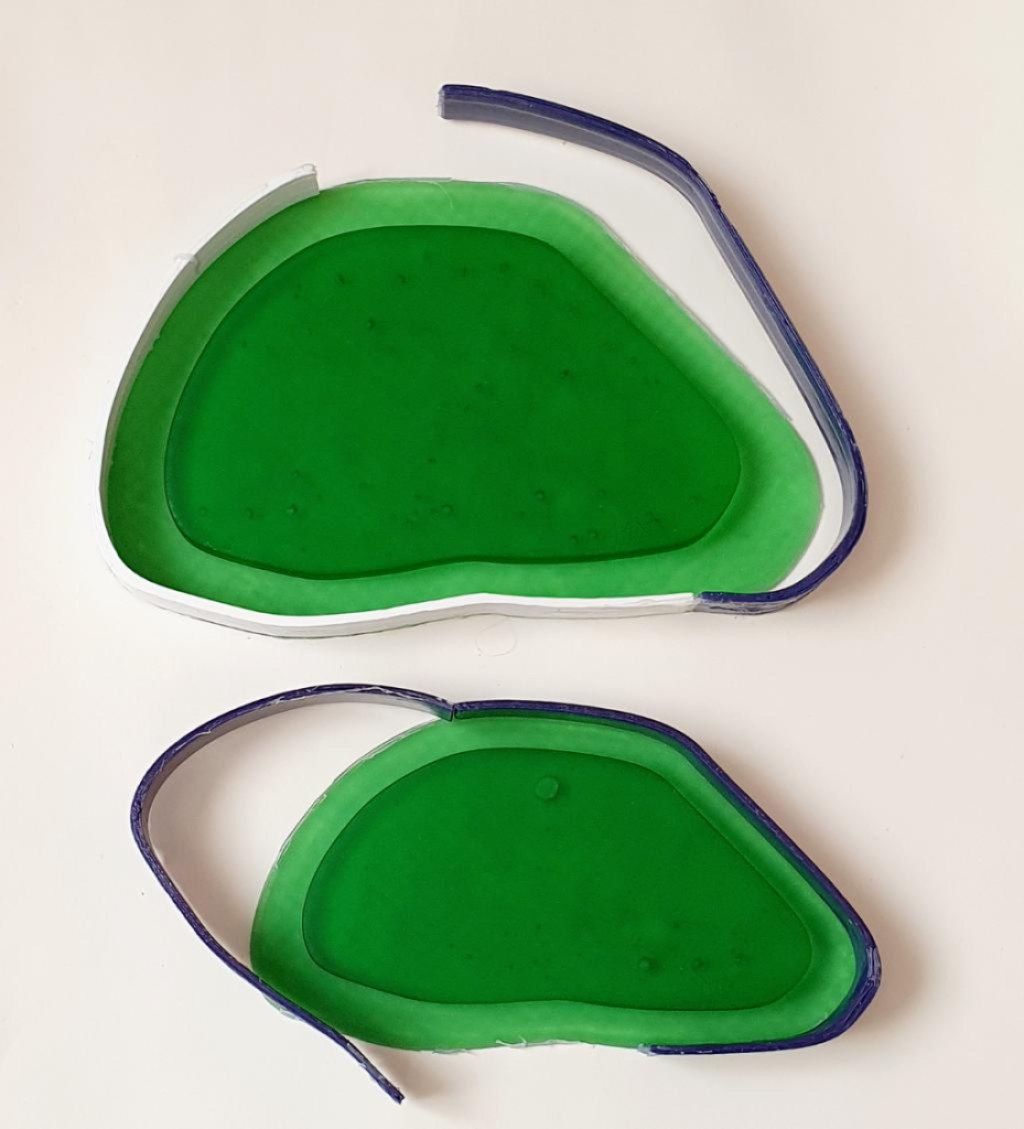 Силиконовая форма  Подставка (поднос) Абстракция