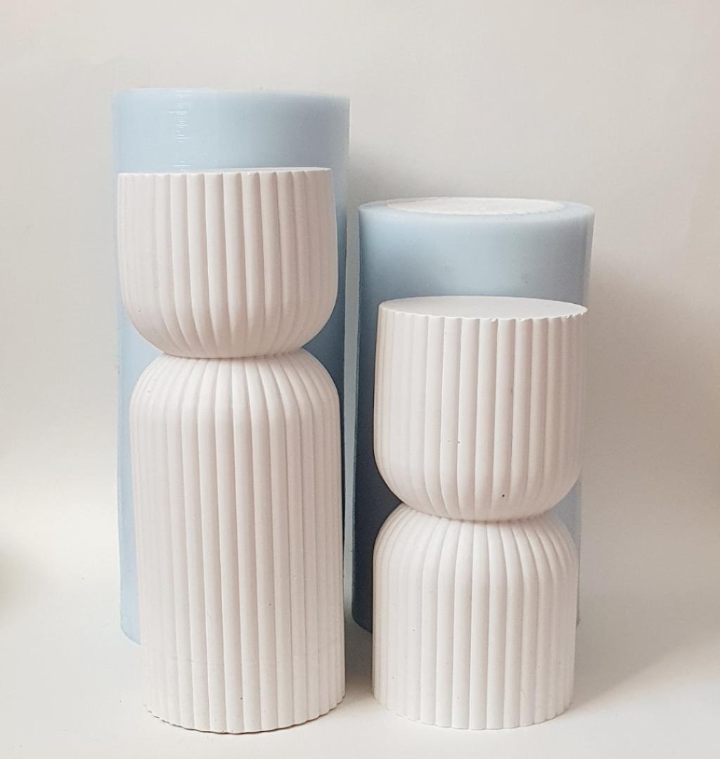 Силиконовая форма  Свеча Линии 12 (16)